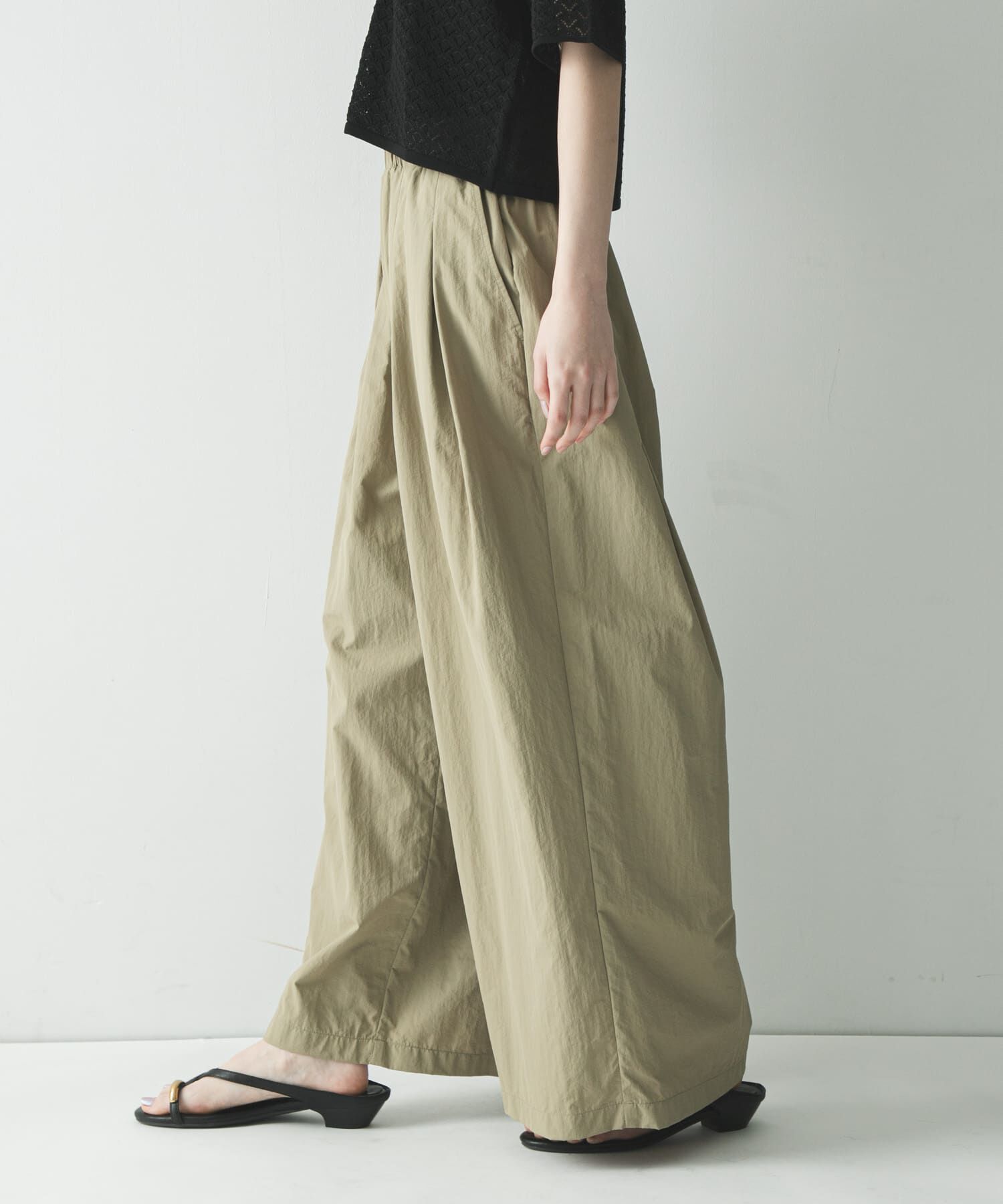 URBAN RESEARCH「『UR TECH』ギャザーワイドパンツ」|その他|