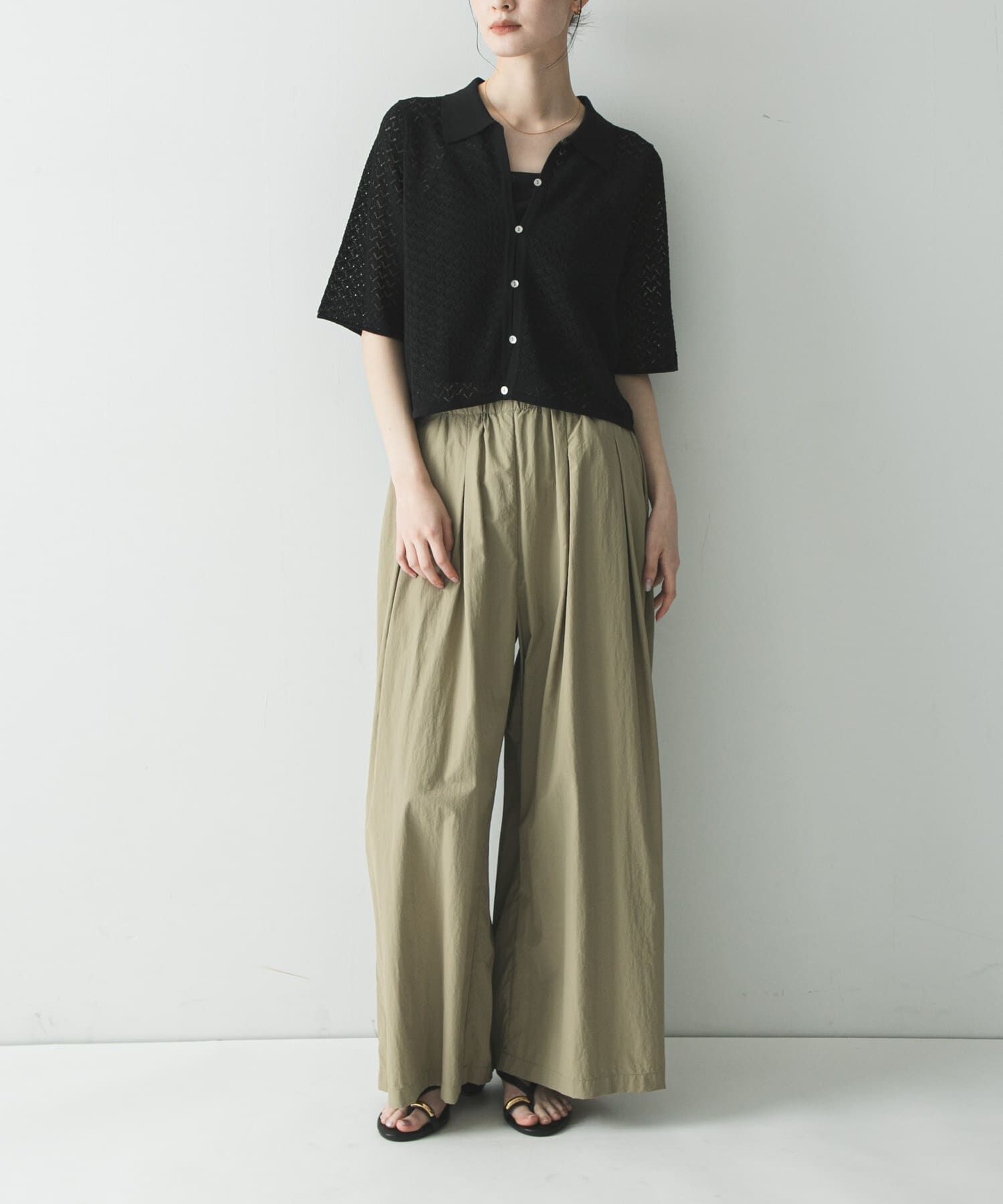 URBAN RESEARCH「『UR TECH』ギャザーワイドパンツ」|その他|