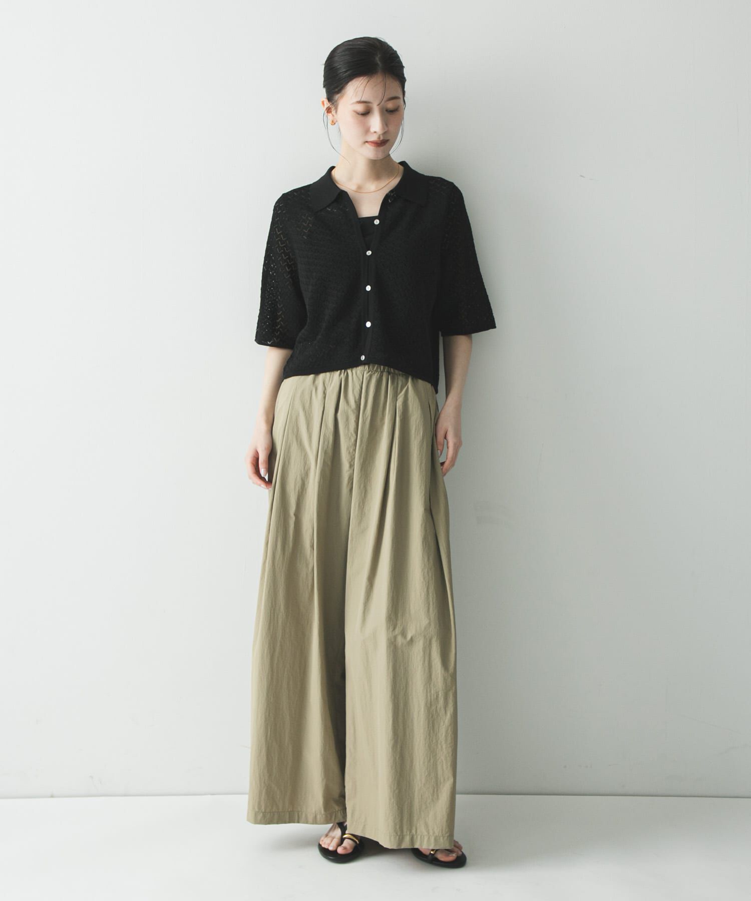 URBAN RESEARCH「『UR TECH』ギャザーワイドパンツ」|その他|