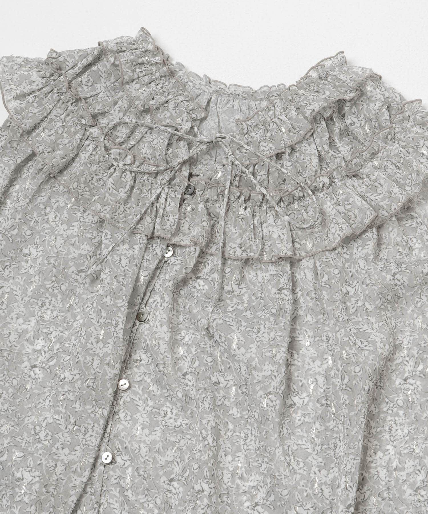 URBAN RESEARCH ROSSO「フラワープリントフリルブラウス」|シャツ・ブラウス|