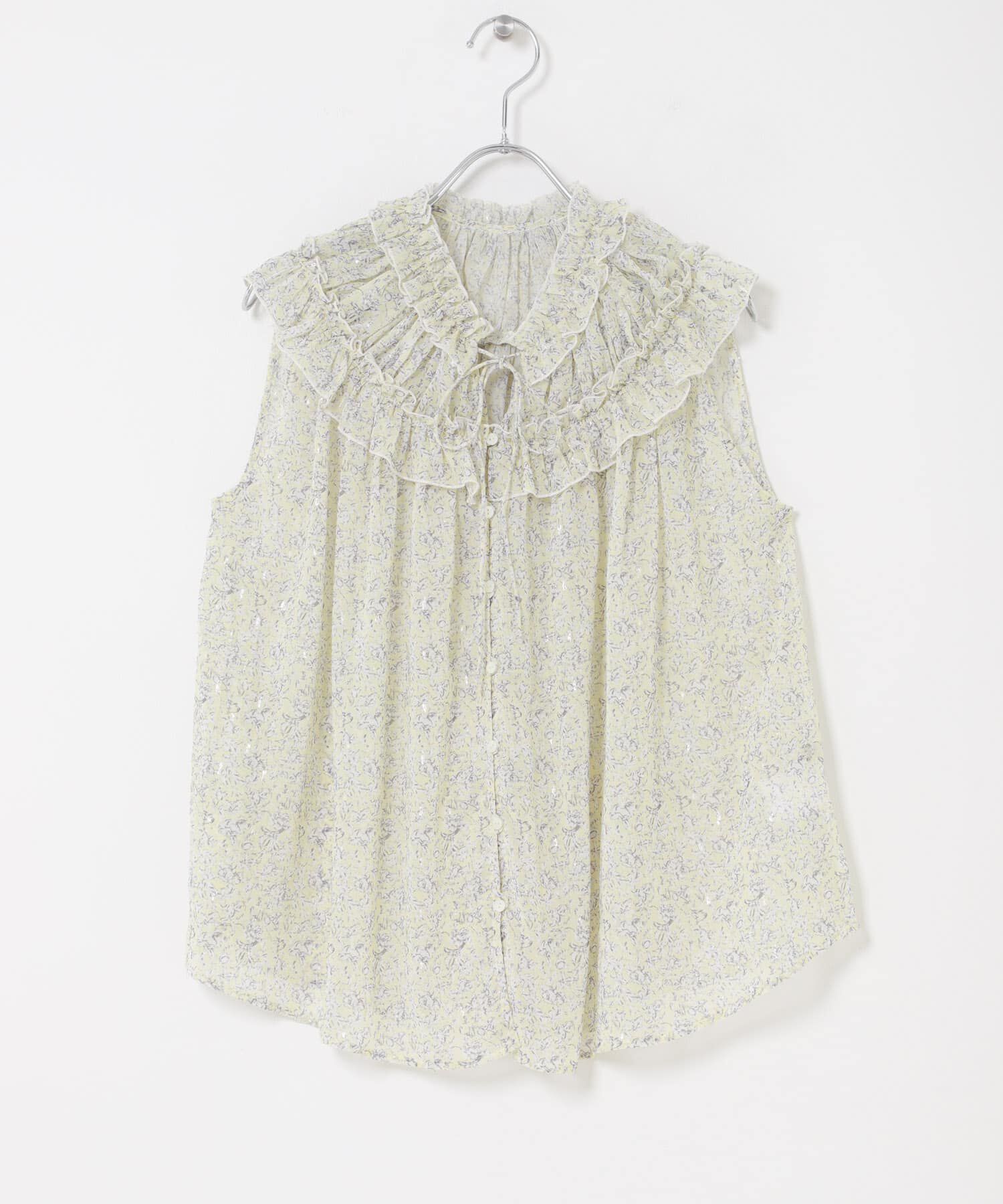 URBAN RESEARCH ROSSO「フラワープリントフリルブラウス」|シャツ・ブラウス|