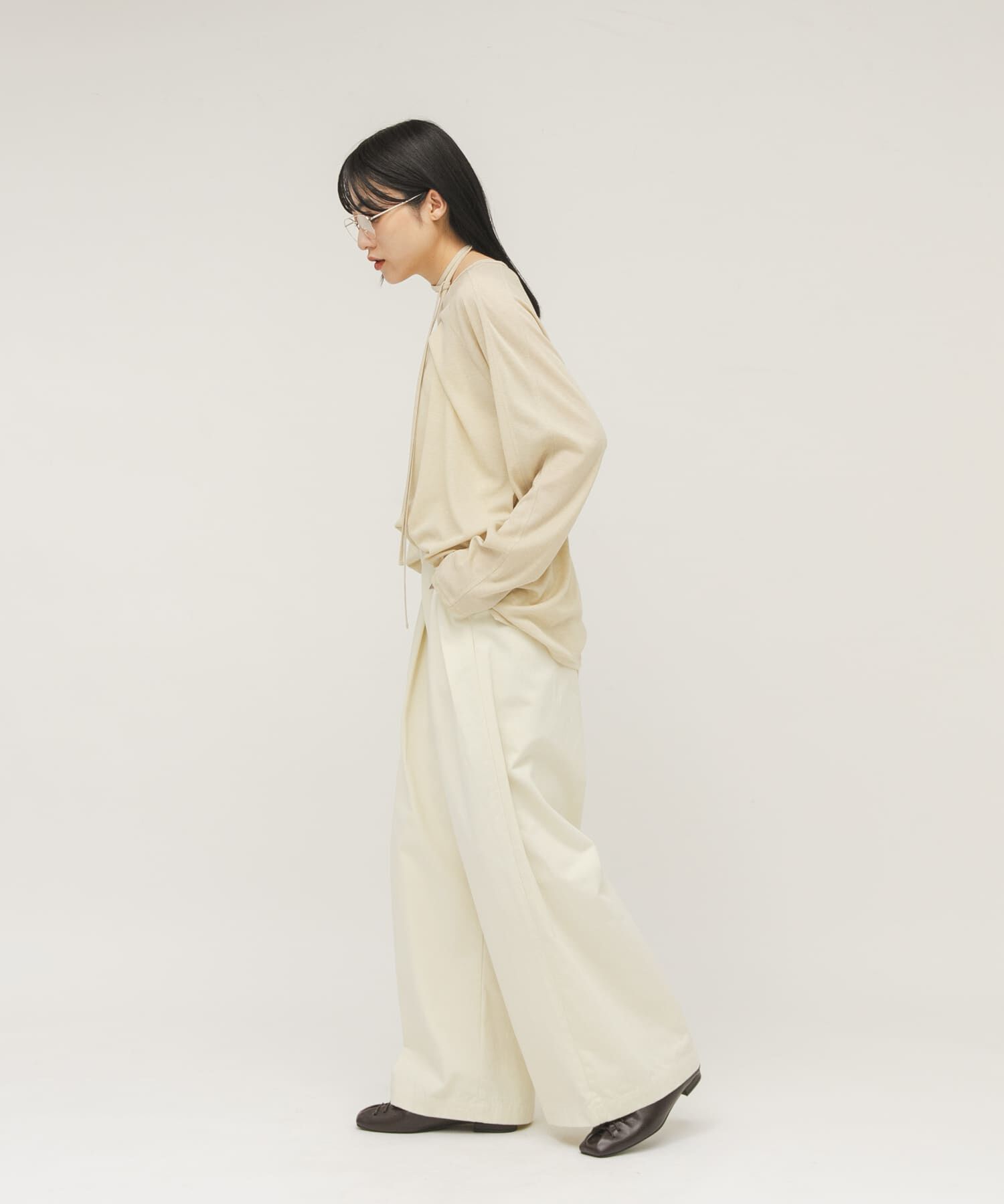  「タックデザインツイルパンツ」|その他|