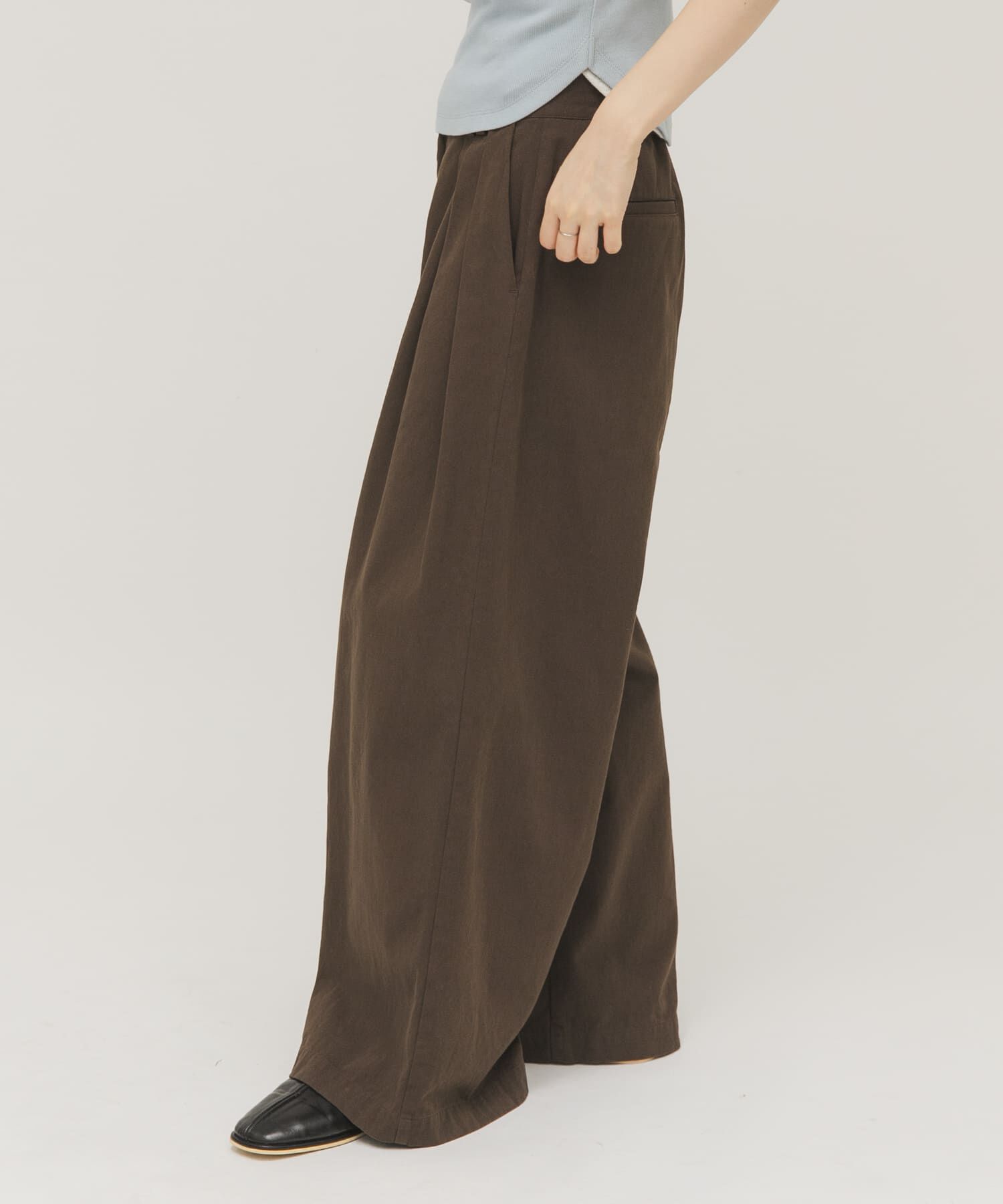  「タックデザインツイルパンツ」|その他|