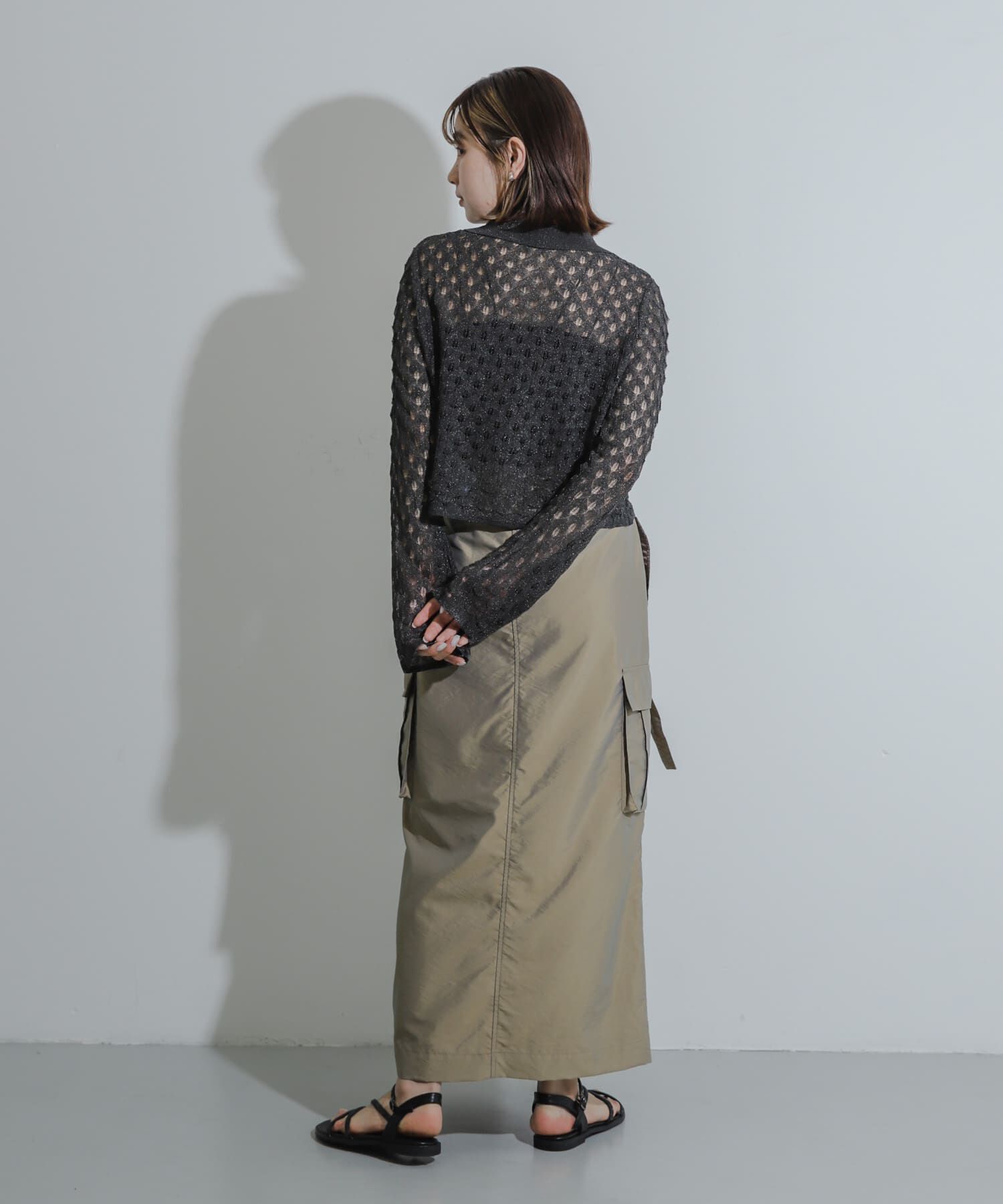 SENSE OF PLACE by URBAN RESEARCH「トゲトゲニットリボンカーディガン」|カーディガン|