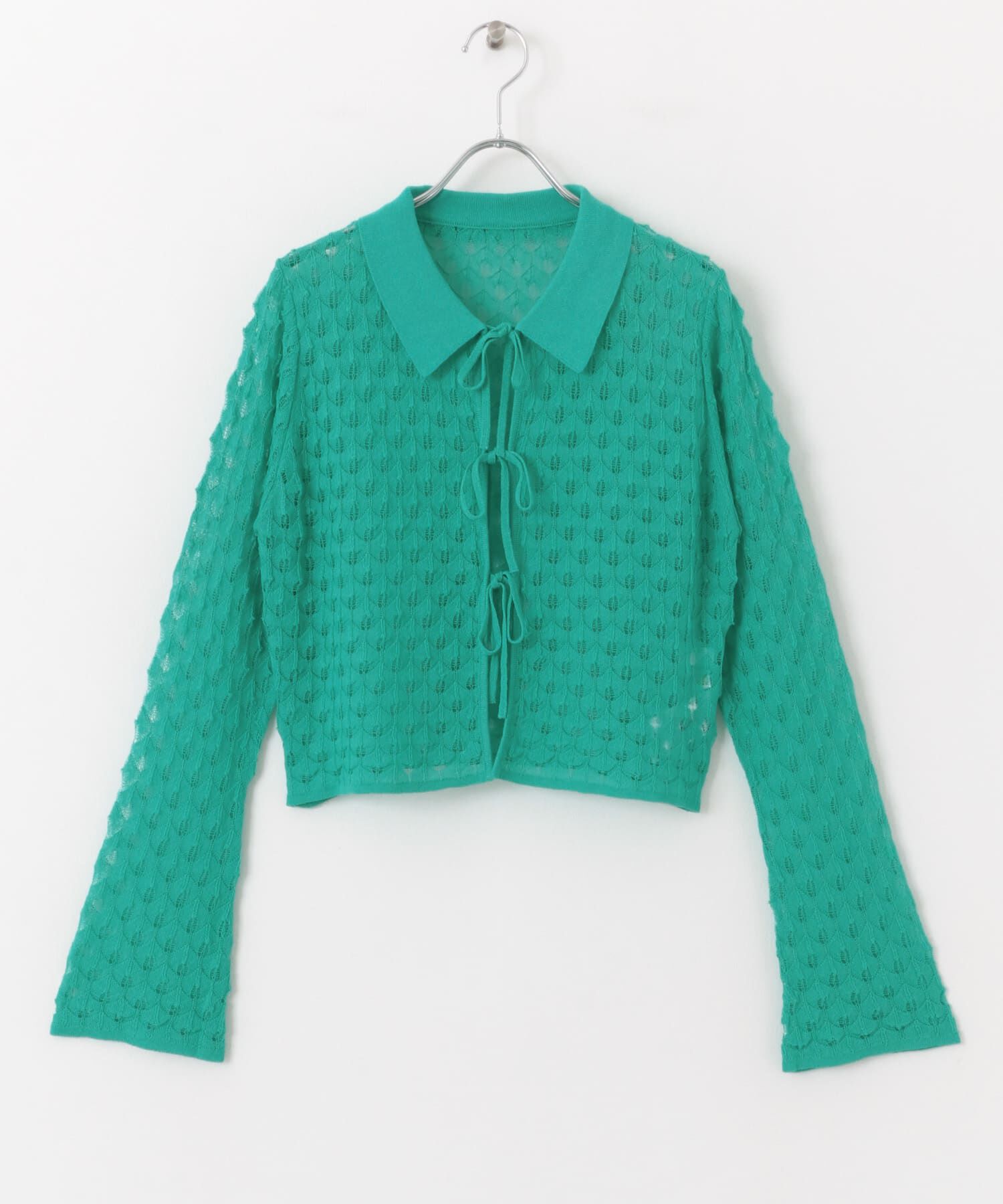 SENSE OF PLACE by URBAN RESEARCH「トゲトゲニットリボンカーディガン」|カーディガン|