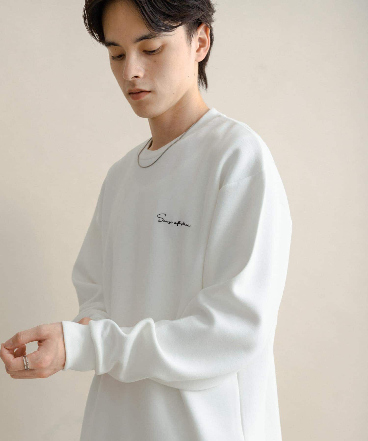 SENSE OF PLACE by URBAN RESEARCH「『一部WEB限定カラー』シシュウダンボールポンチロングTシャツ」|Tシャツ・カットソー|