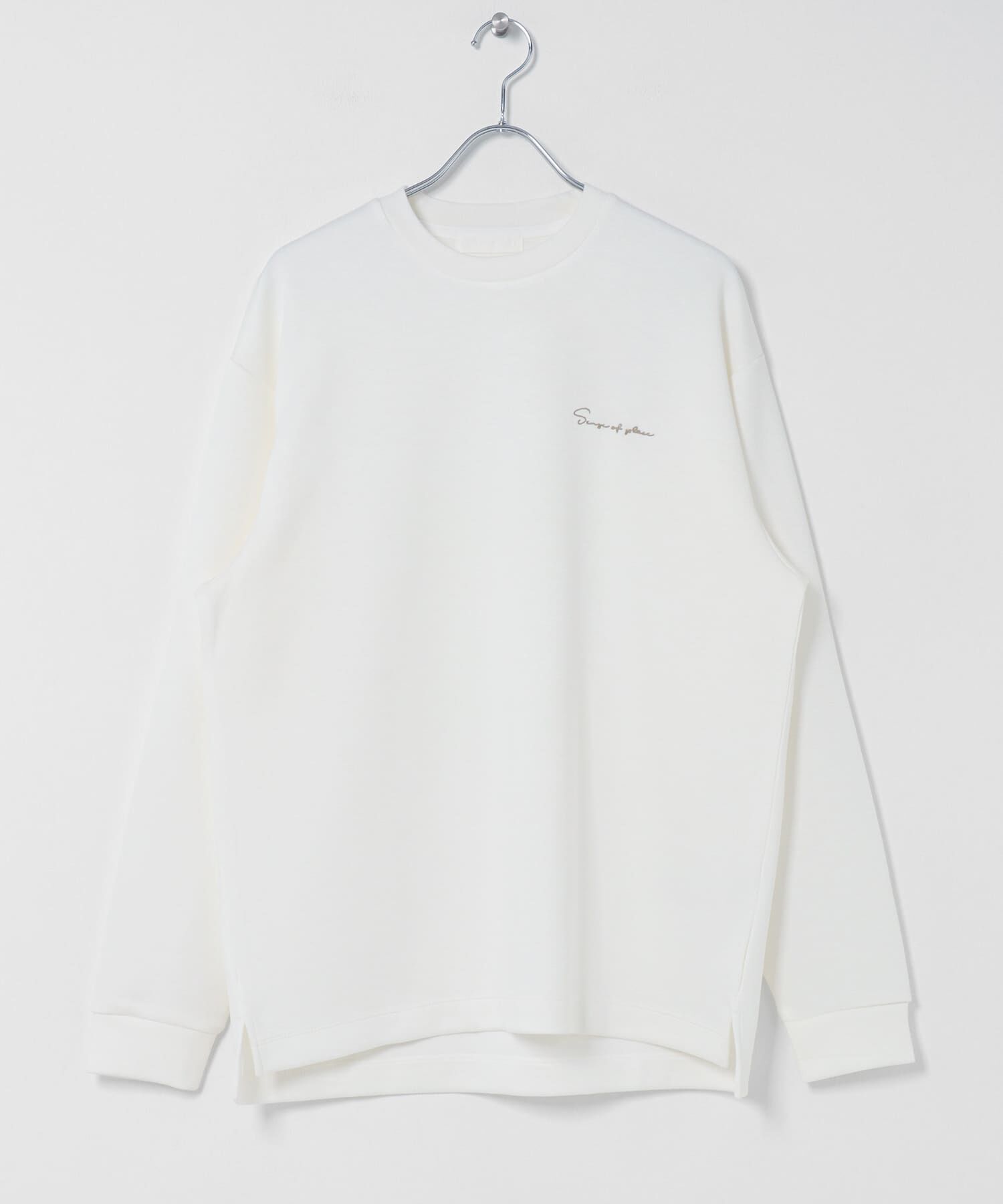 SENSE OF PLACE by URBAN RESEARCH「『一部WEB限定カラー』シシュウダンボールポンチロングTシャツ」|Tシャツ・カットソー|