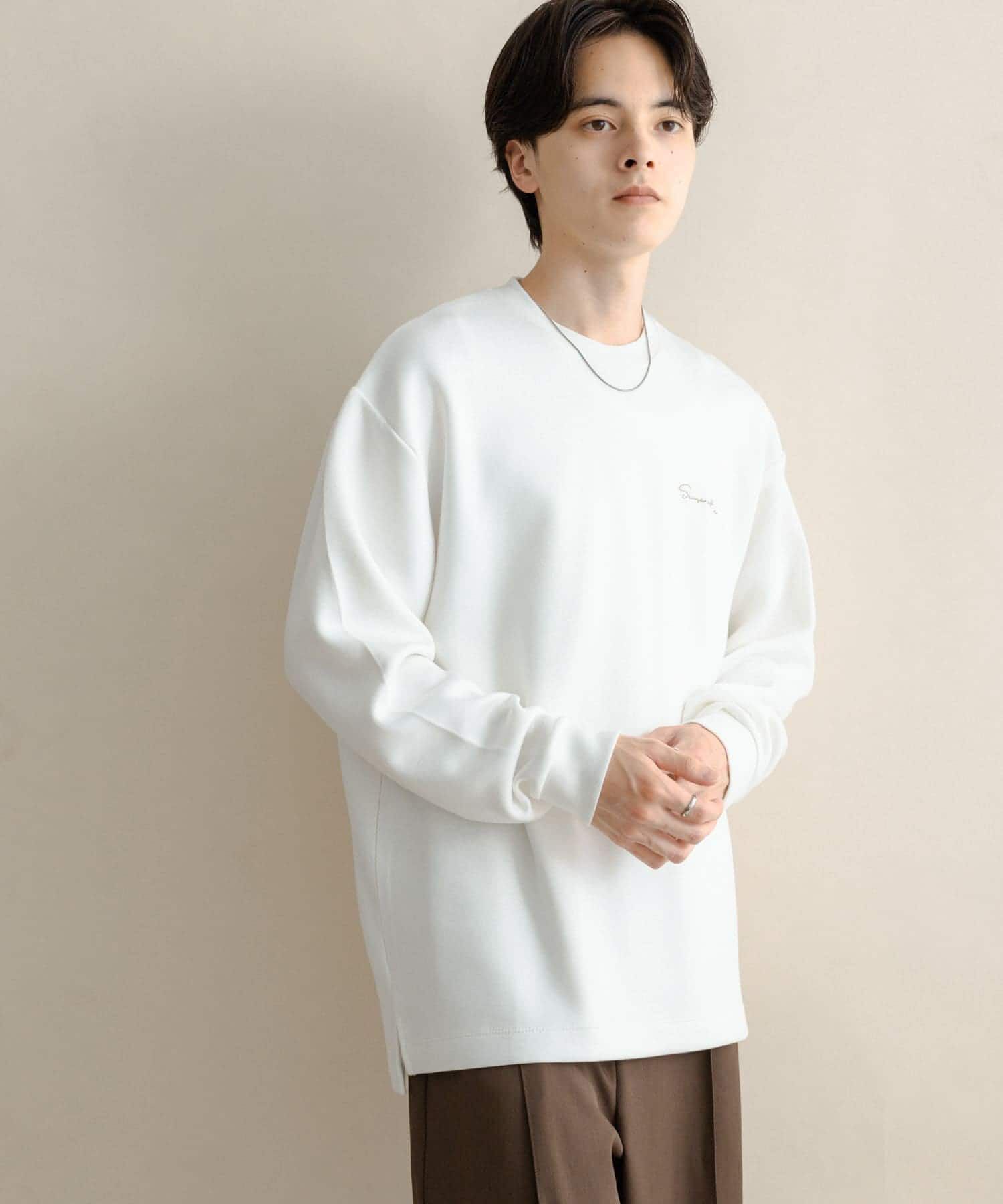 SENSE OF PLACE by URBAN RESEARCH「『一部WEB限定カラー』シシュウダンボールポンチロングTシャツ」|Tシャツ・カットソー|