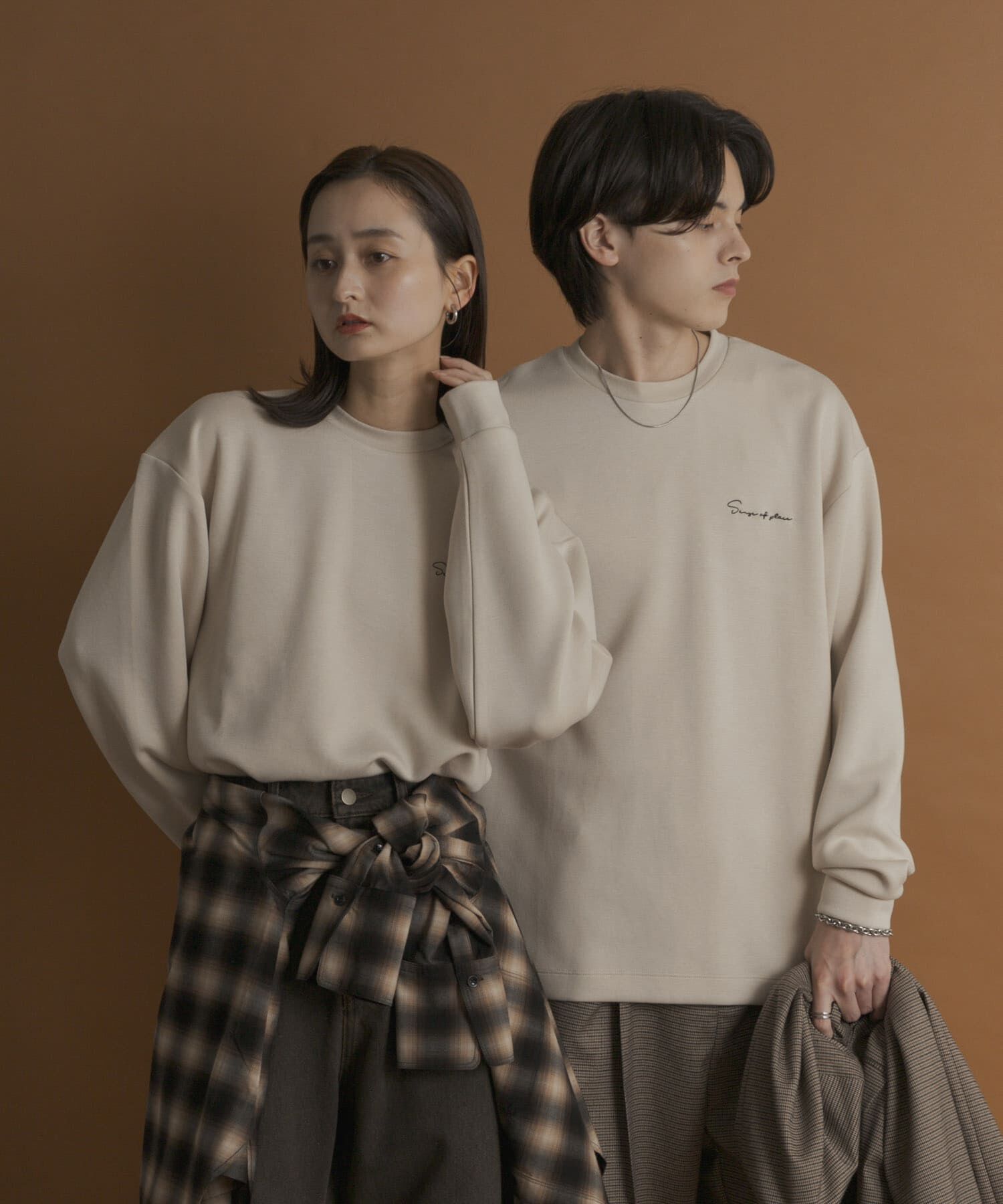 SENSE OF PLACE by URBAN RESEARCH「『一部WEB限定カラー』シシュウダンボールポンチロングTシャツ」|Tシャツ・カットソー|