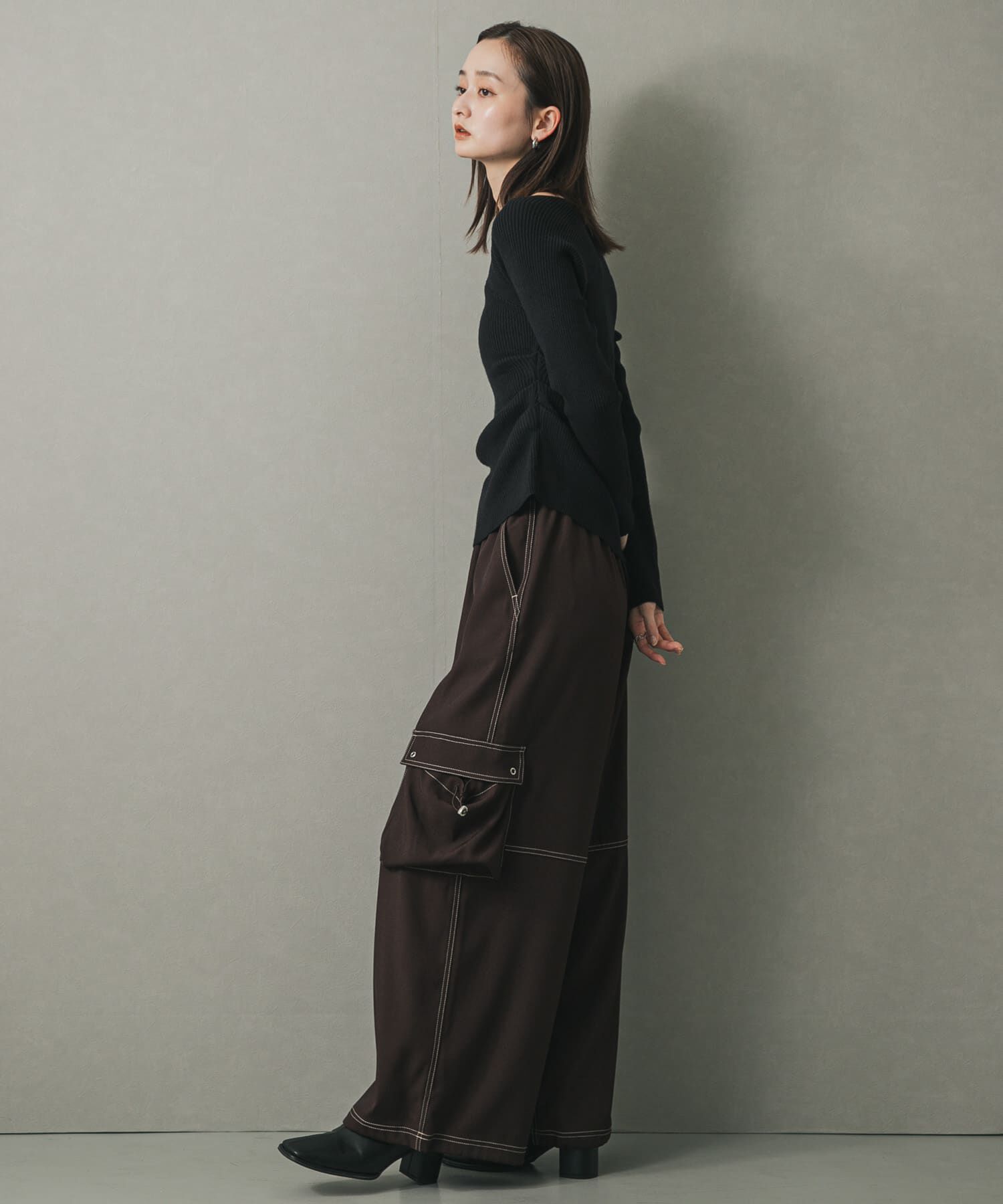 SENSE OF PLACE by URBAN RESEARCH「アシメデザインセーター」|ニット・セーター|