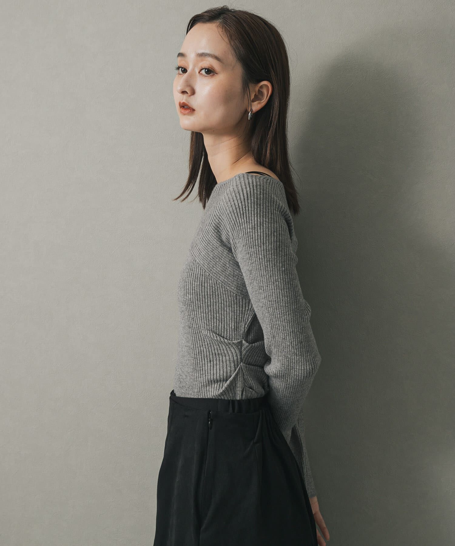 SENSE OF PLACE by URBAN RESEARCH「アシメデザインセーター」|ニット・セーター|