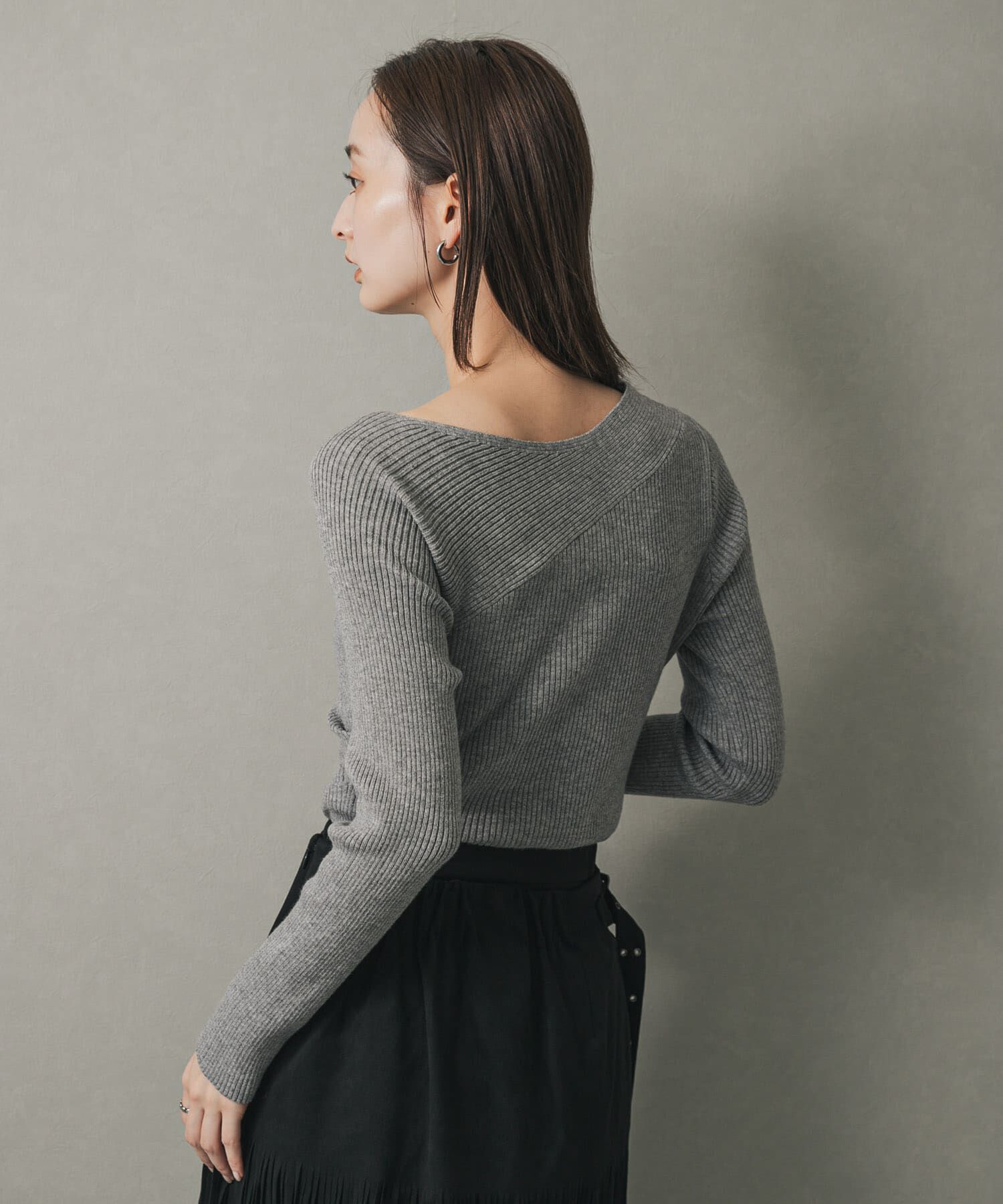 SENSE OF PLACE by URBAN RESEARCH「アシメデザインセーター」|ニット・セーター|