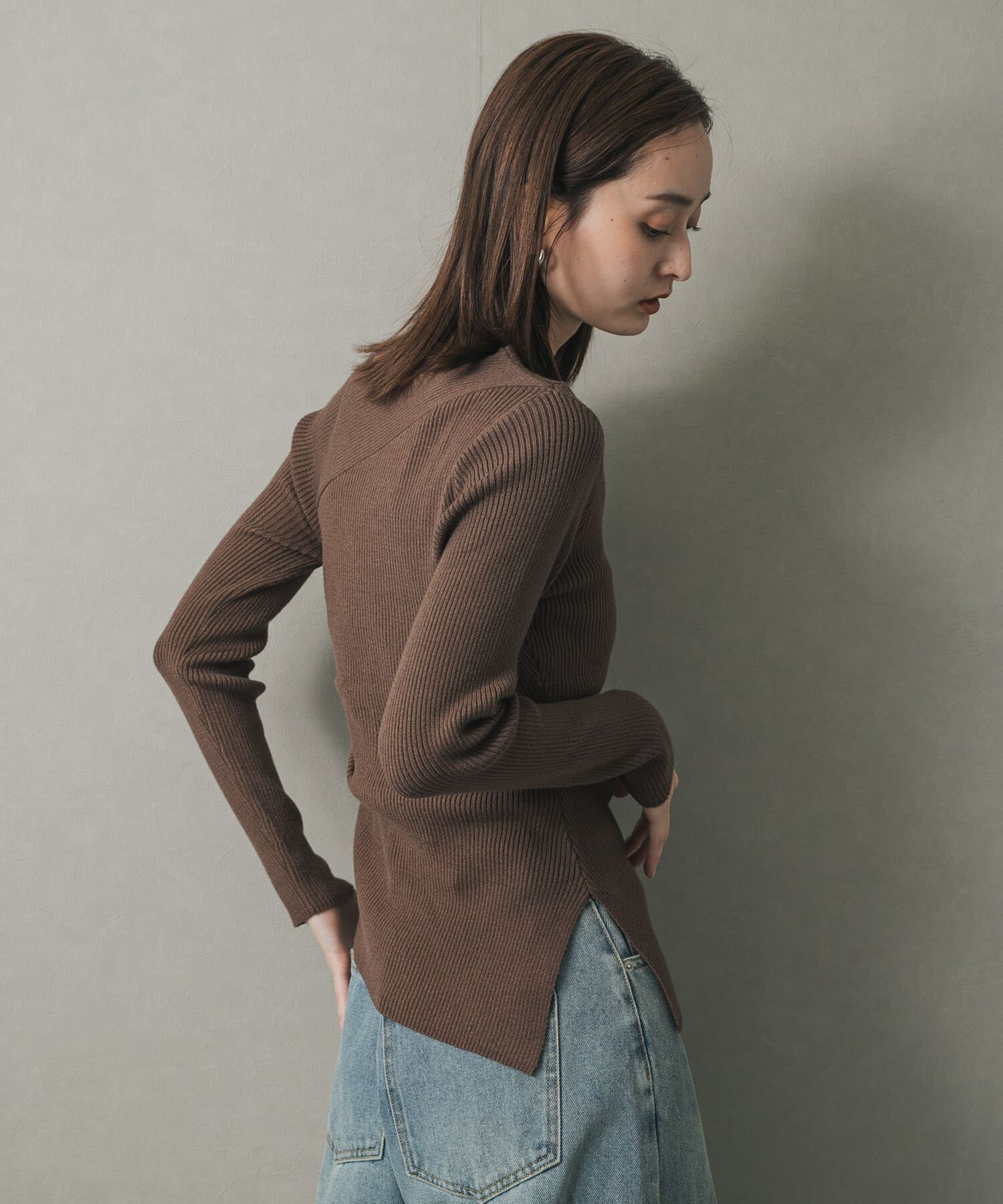 SENSE OF PLACE by URBAN RESEARCH「アシメデザインセーター」|ニット・セーター|