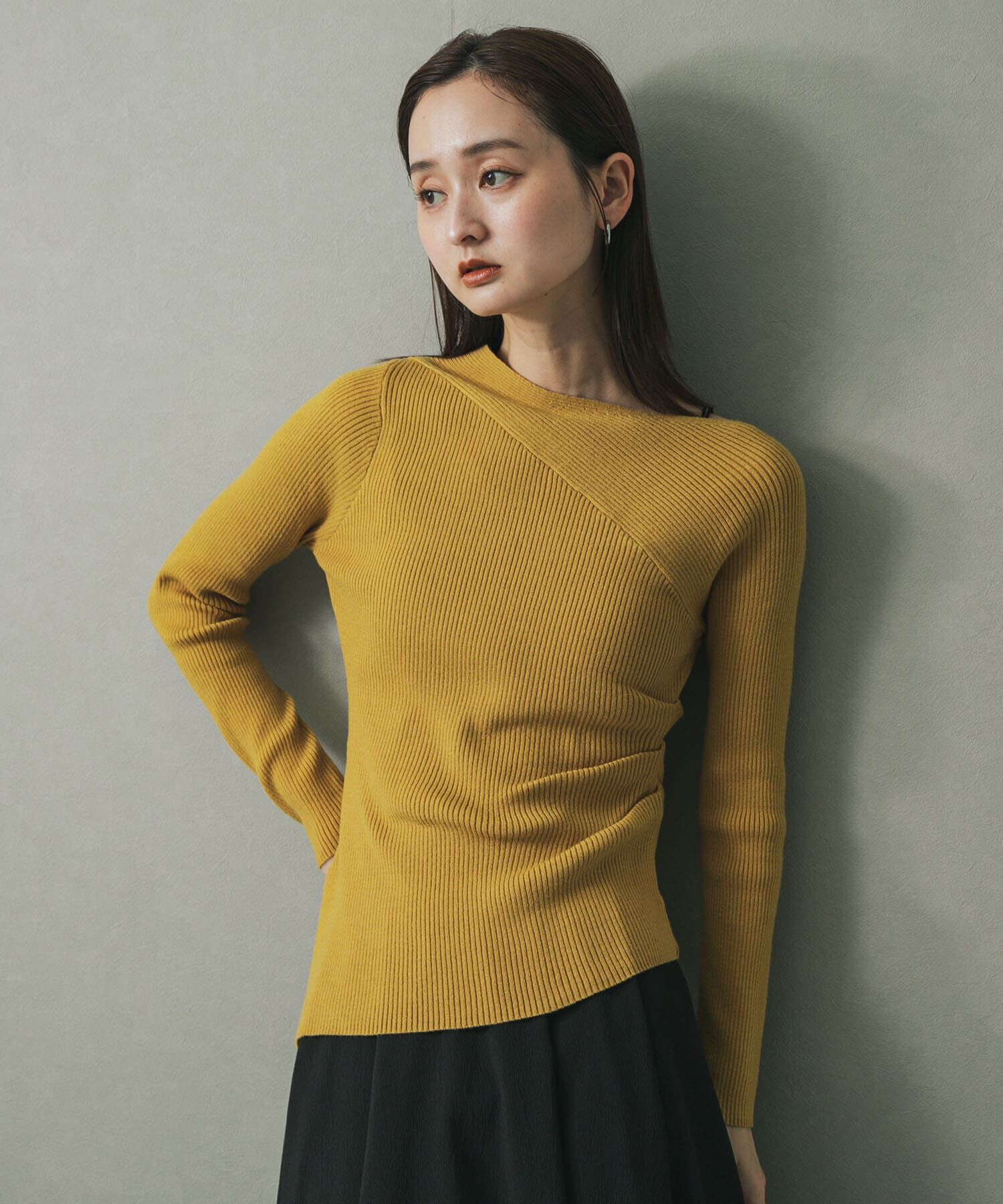 SENSE OF PLACE by URBAN RESEARCH「アシメデザインセーター」|ニット・セーター|