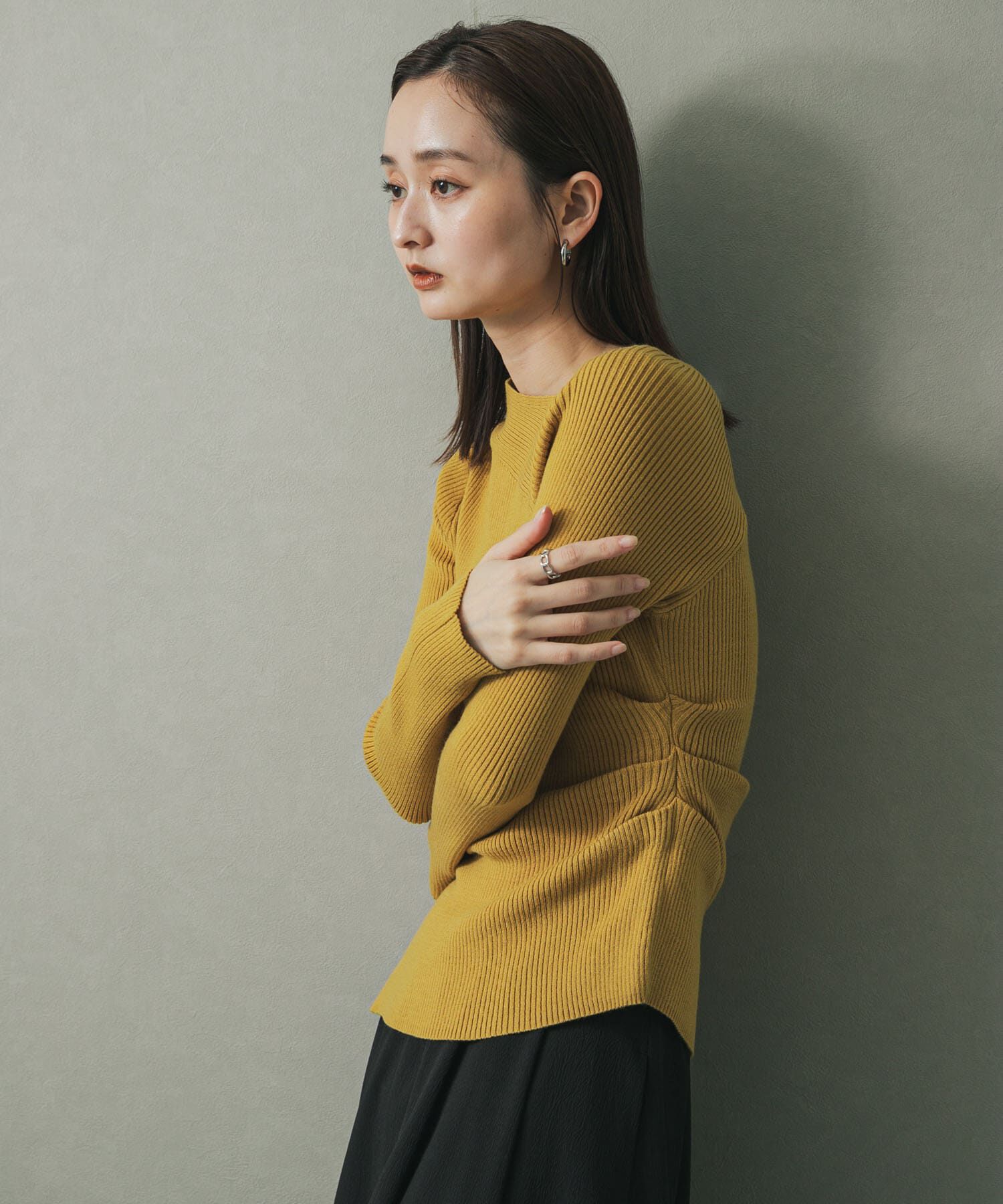 SENSE OF PLACE by URBAN RESEARCH「アシメデザインセーター」|ニット・セーター|