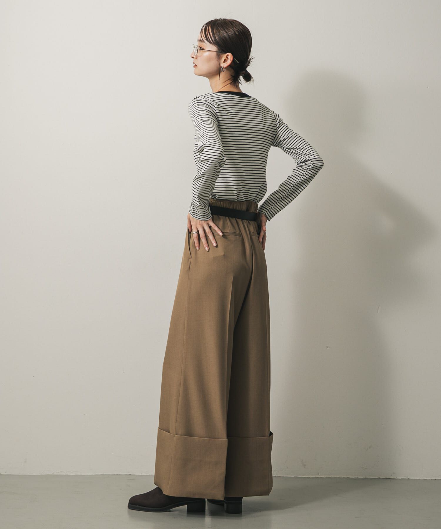 SENSE OF PLACE by URBAN RESEARCH「ラウンドネックリブTシャツ」|Tシャツ・カットソー|