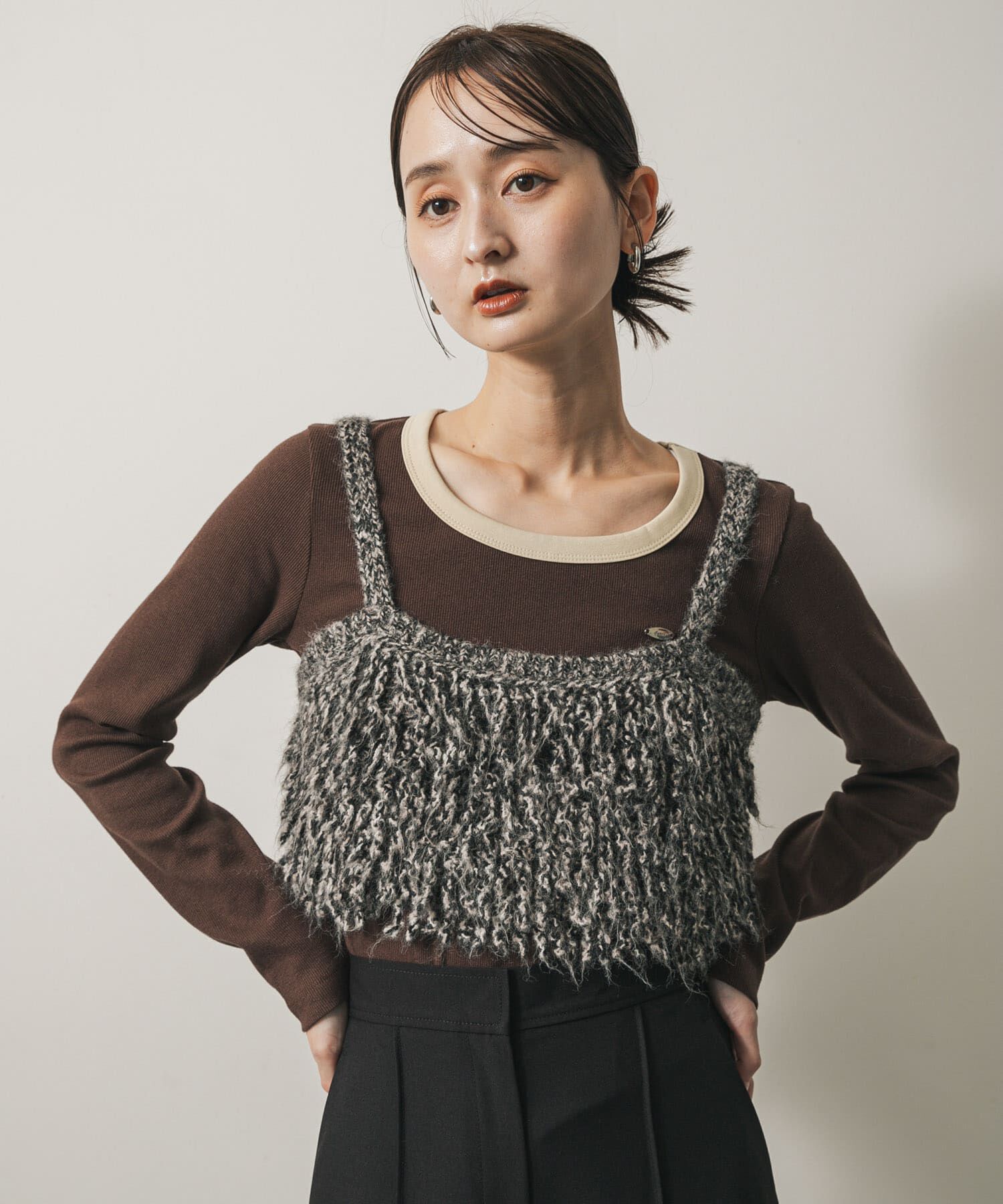 SENSE OF PLACE by URBAN RESEARCH「ラウンドネックリブTシャツ」|Tシャツ・カットソー|