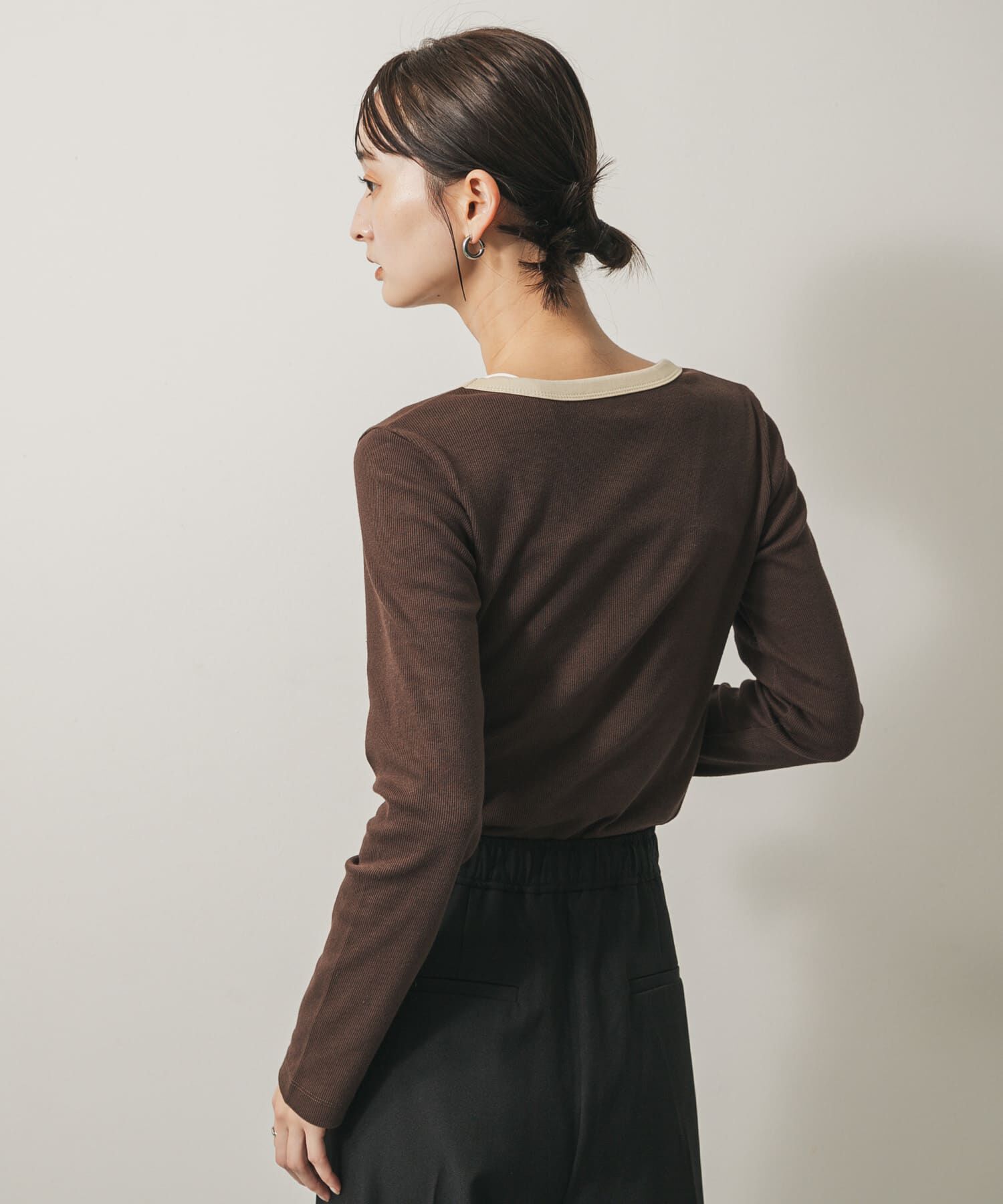 SENSE OF PLACE by URBAN RESEARCH「ラウンドネックリブTシャツ」|Tシャツ・カットソー|