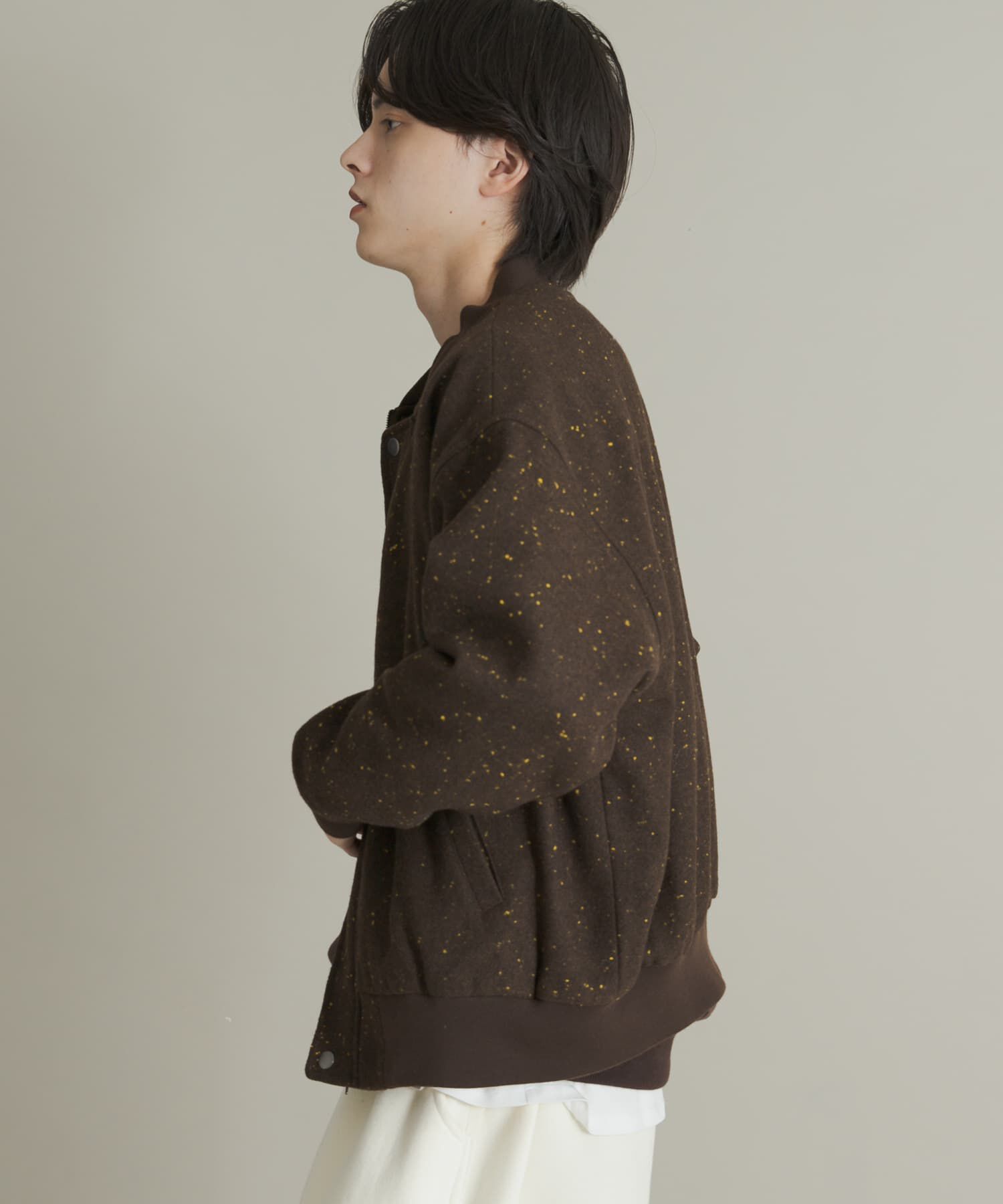 SENSE OF PLACE by URBAN RESEARCH「ウールタッチネップブルゾン」|ブルゾン・スタジャン|