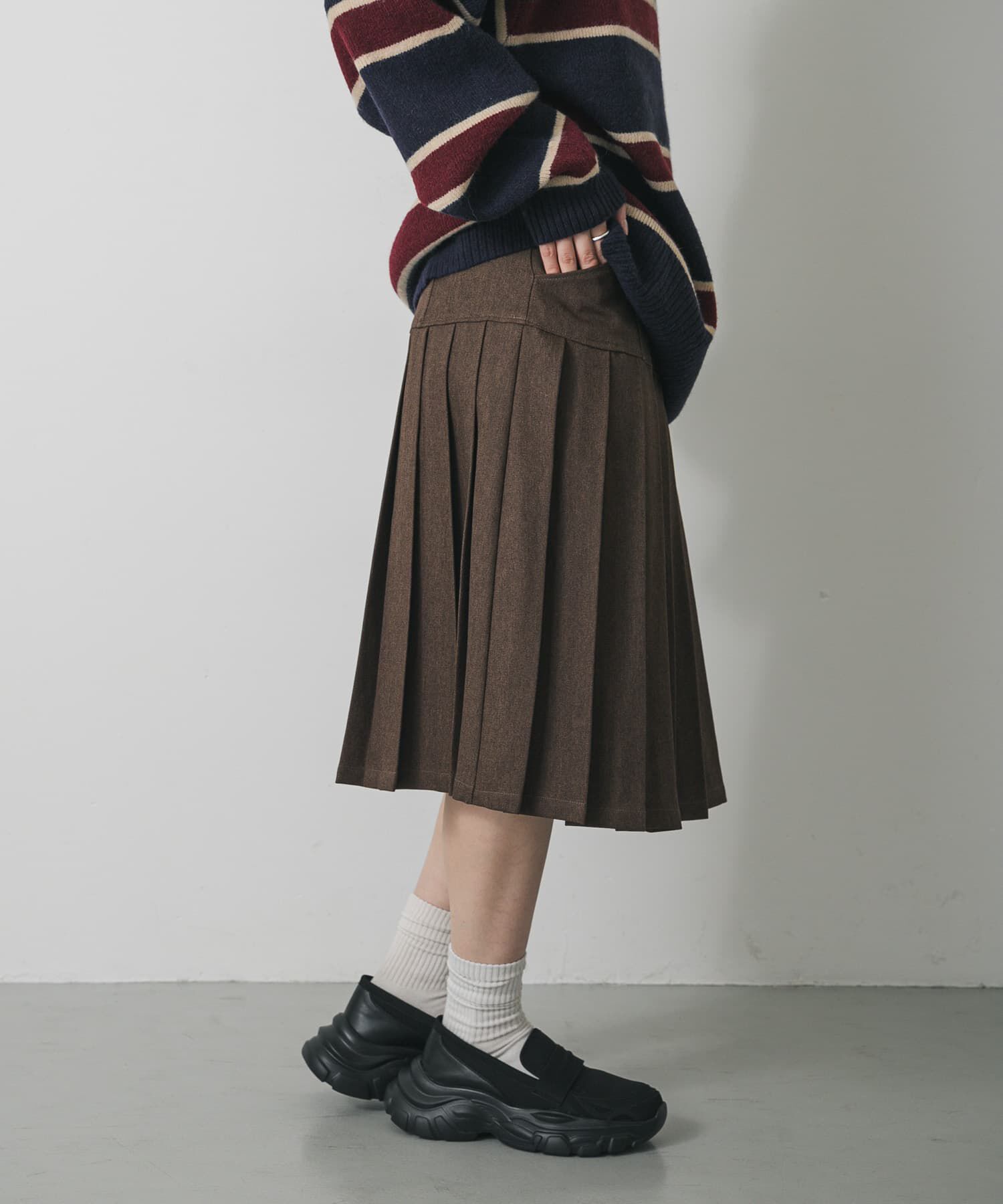 SENSE OF PLACE by URBAN RESEARCH「ミディプリーツスカート」|スカート|