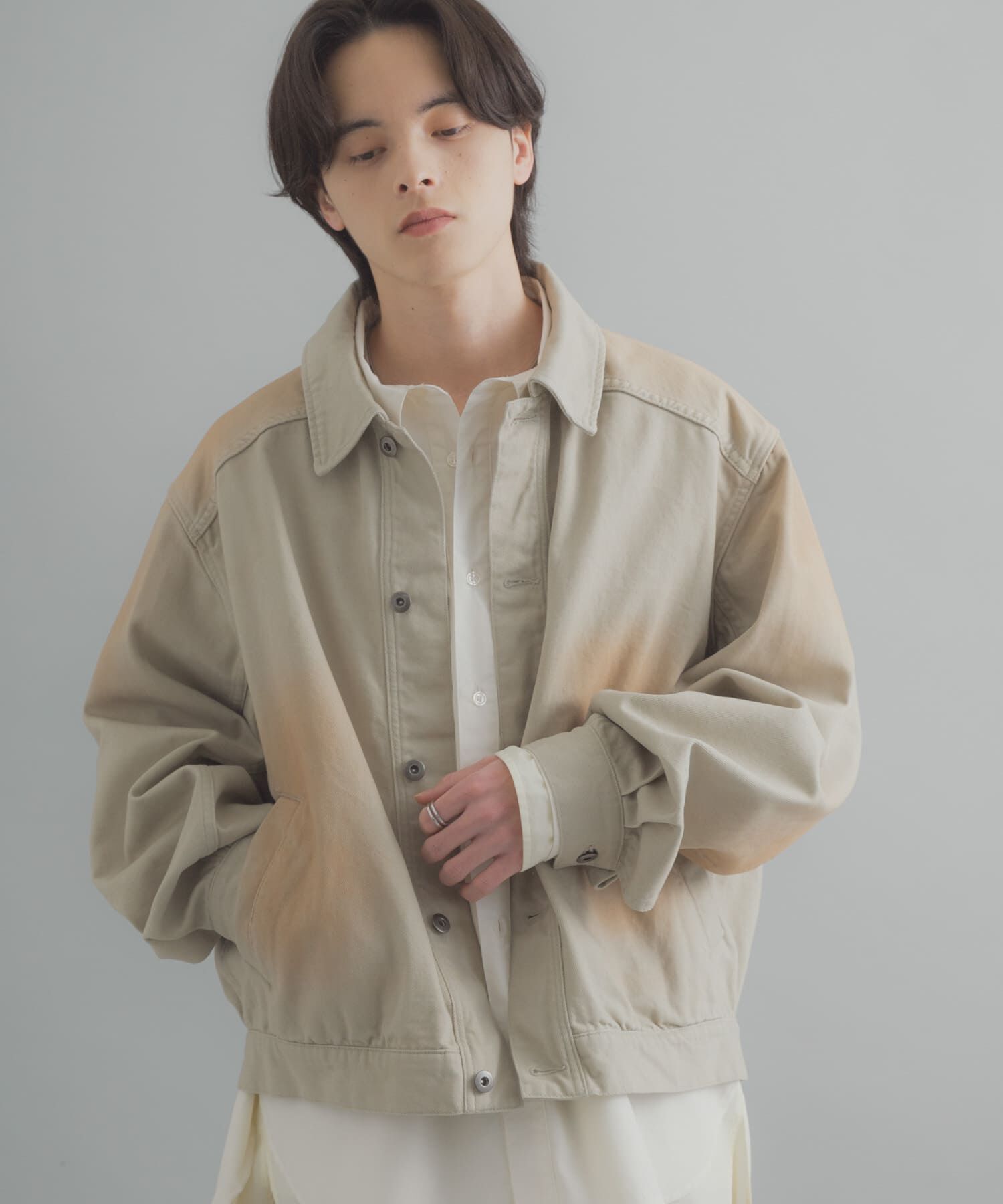 SENSE OF PLACE by URBAN RESEARCH「ヴィンテージライクデニムブルゾン」|デニムジャケット|