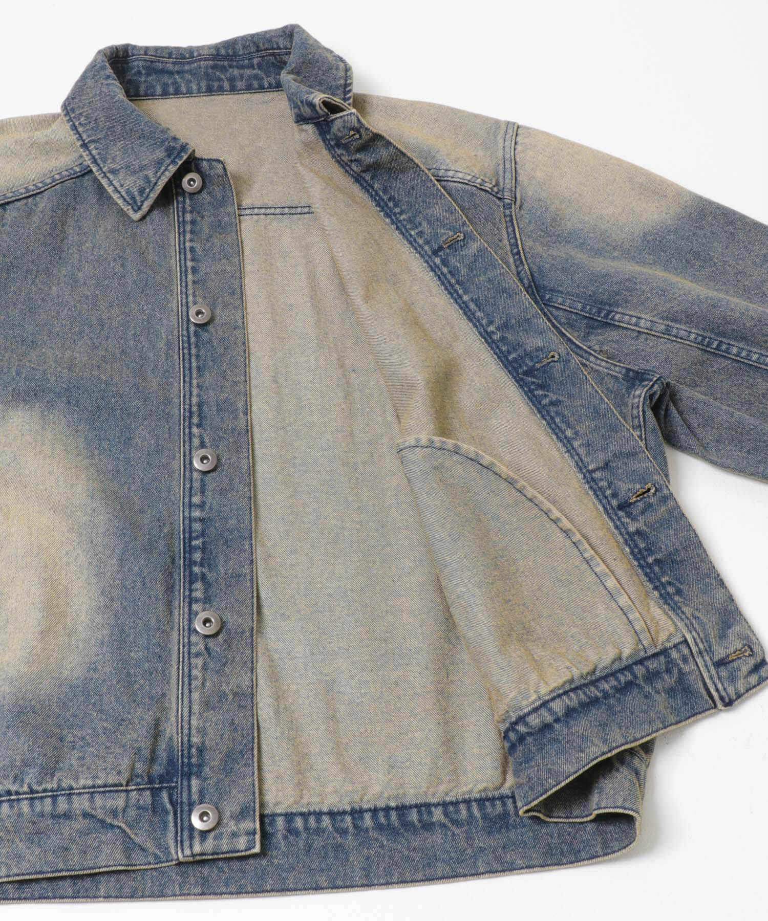 SENSE OF PLACE by URBAN RESEARCH「ヴィンテージライクデニムブルゾン」|デニムジャケット|