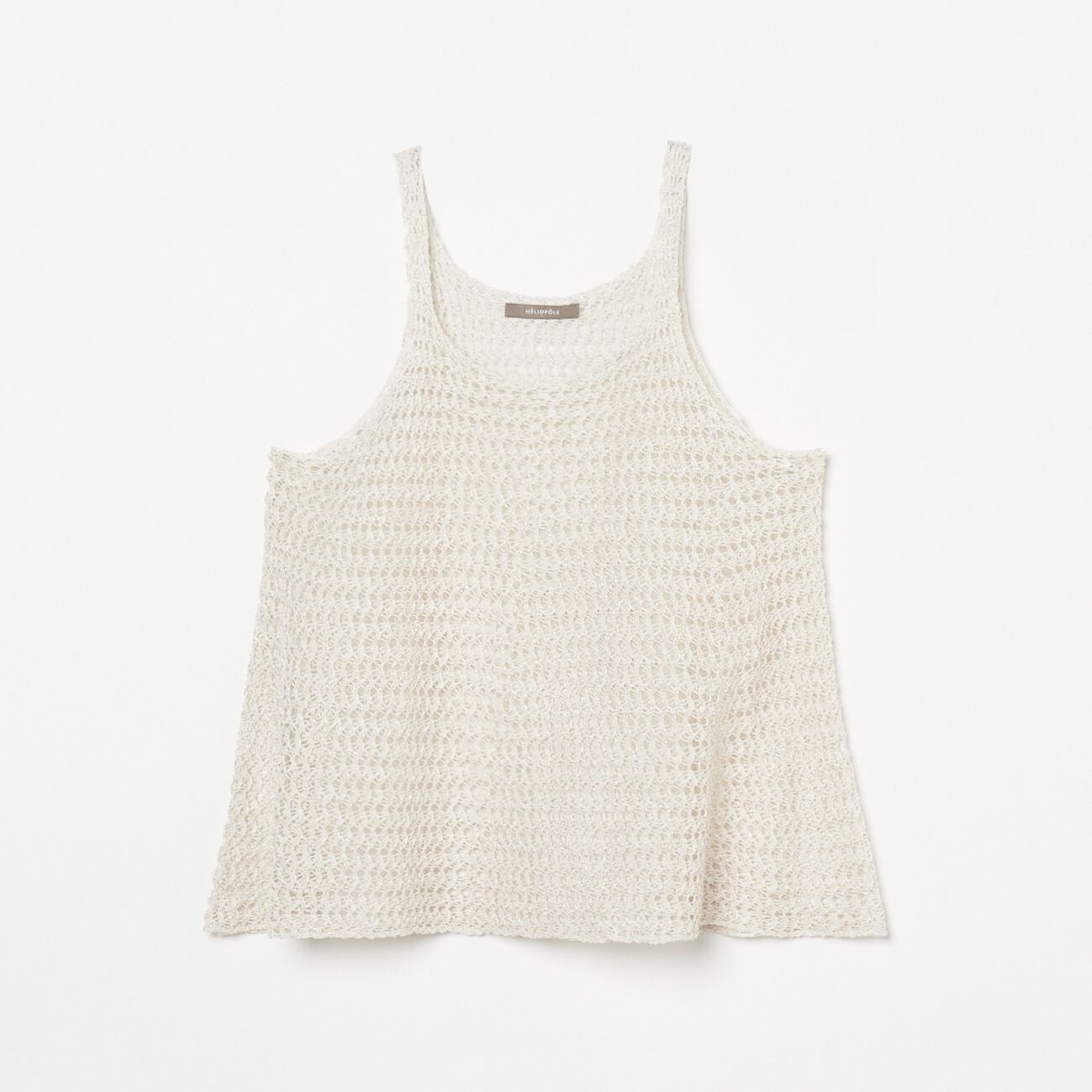HELIOPOLE「HELIOPOLE GLITTER CROCHET KNIT CAMISOLE」|ニット・セーター|アイボリー