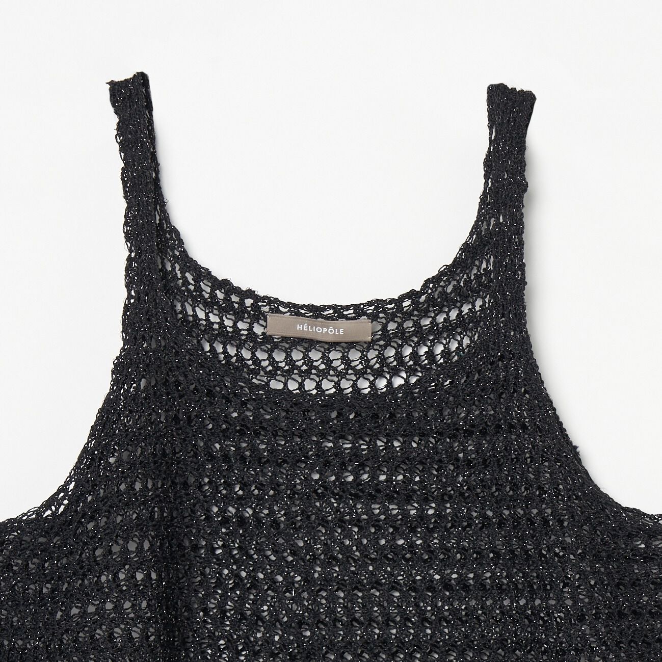 HELIOPOLE「HELIOPOLE GLITTER CROCHET KNIT CAMISOLE」|ニット・セーター|