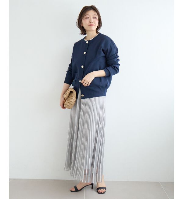  「ストライプフレアニットスカート」|スカート|