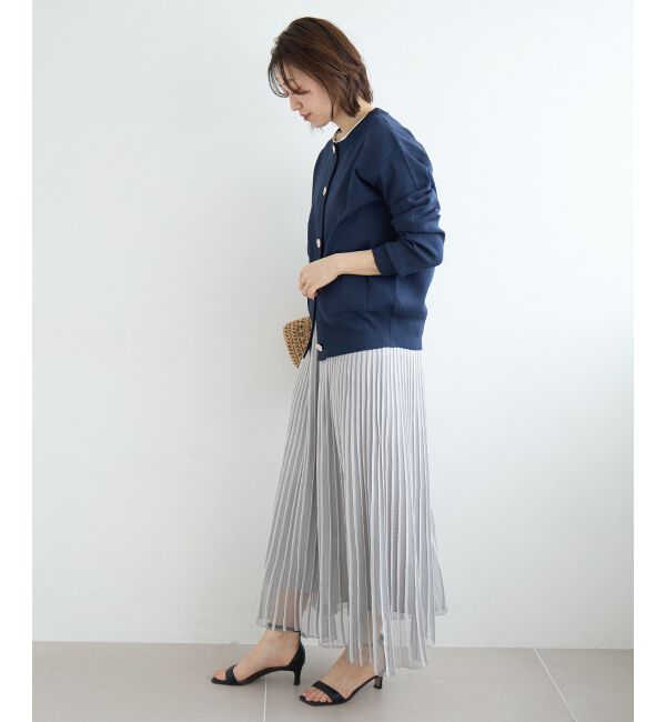  「ストライプフレアニットスカート」|スカート|