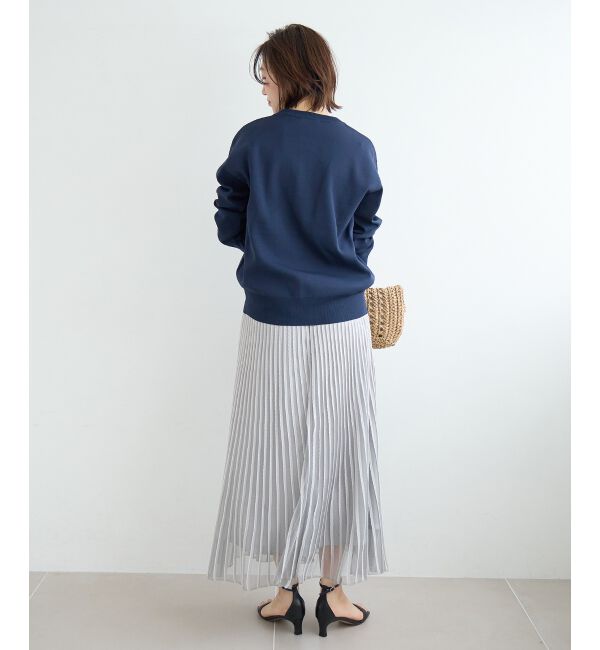  「ストライプフレアニットスカート」|スカート|