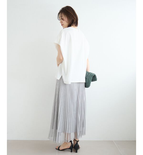  「ストライプフレアニットスカート」|スカート|