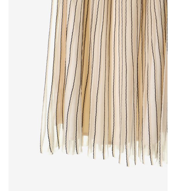  「ストライプフレアニットスカート」|スカート|