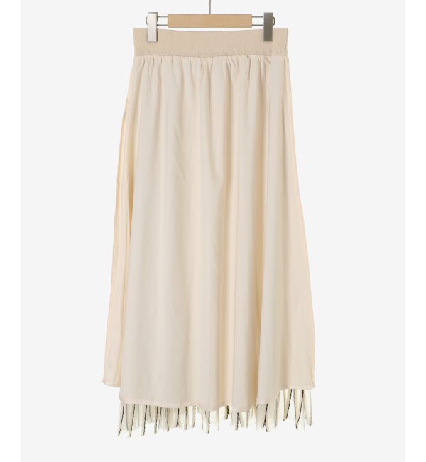  「ストライプフレアニットスカート」|スカート|