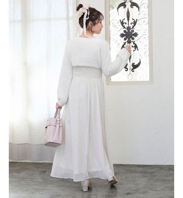  「シャギーボレロ&times;キャミワンピセット」|ワンピース|