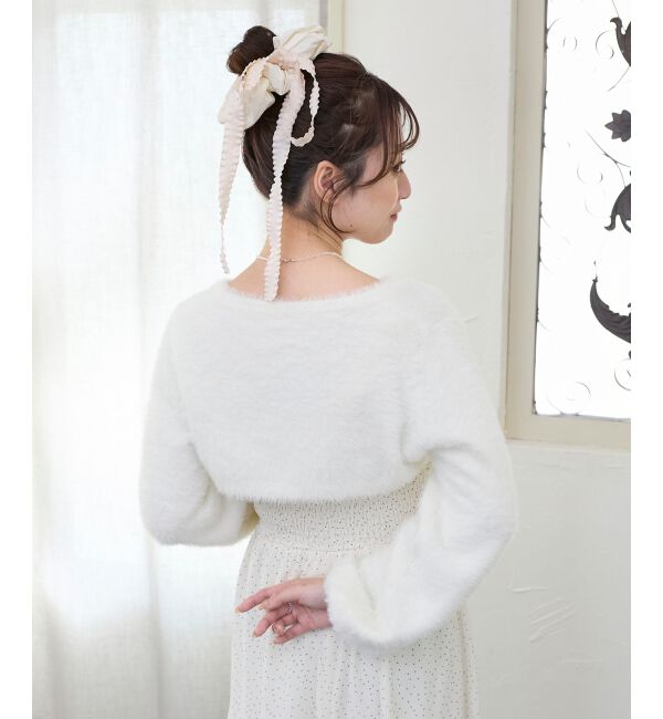  「シャギーボレロ&times;キャミワンピセット」|ワンピース|