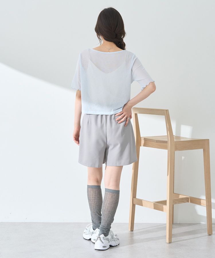 earth music&ecology「アシメネックドロストシアープルオーバー」|Tシャツ・カットソー|