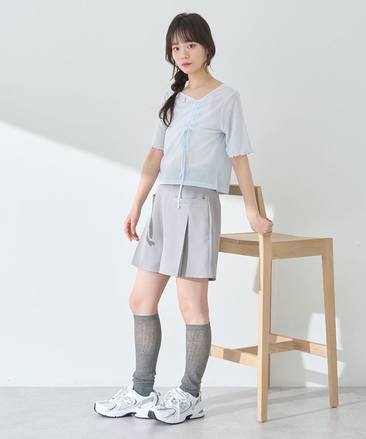 earth music&ecology「アシメネックドロストシアープルオーバー」|Tシャツ・カットソー|