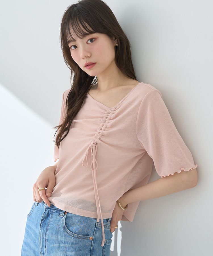 earth music&ecology「アシメネックドロストシアープルオーバー」|Tシャツ・カットソー|