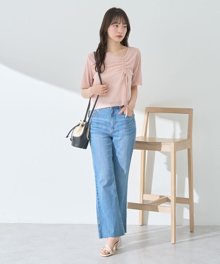 earth music&ecology「アシメネックドロストシアープルオーバー」|Tシャツ・カットソー|