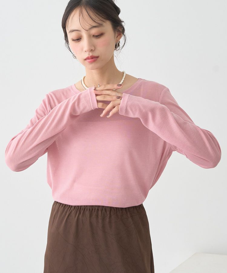 earth music&ecology「クルーネックシアーテレコプルオーバー」|Tシャツ・カットソー|