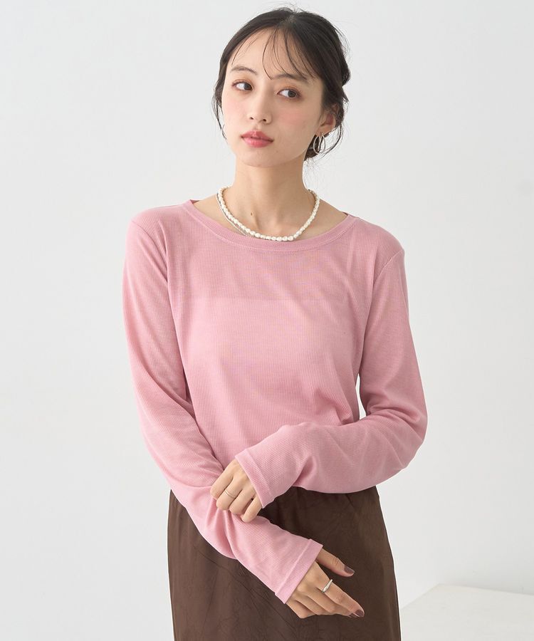 earth music&ecology「クルーネックシアーテレコプルオーバー」|Tシャツ・カットソー|