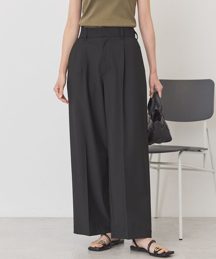 AMERICAN HOLIC「【イージーケア・接触冷感】スラックスパンツ」|その他|Black