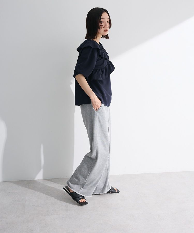 Green Parks「2way フリルショートスリーブブラウス」|シャツ・ブラウス|