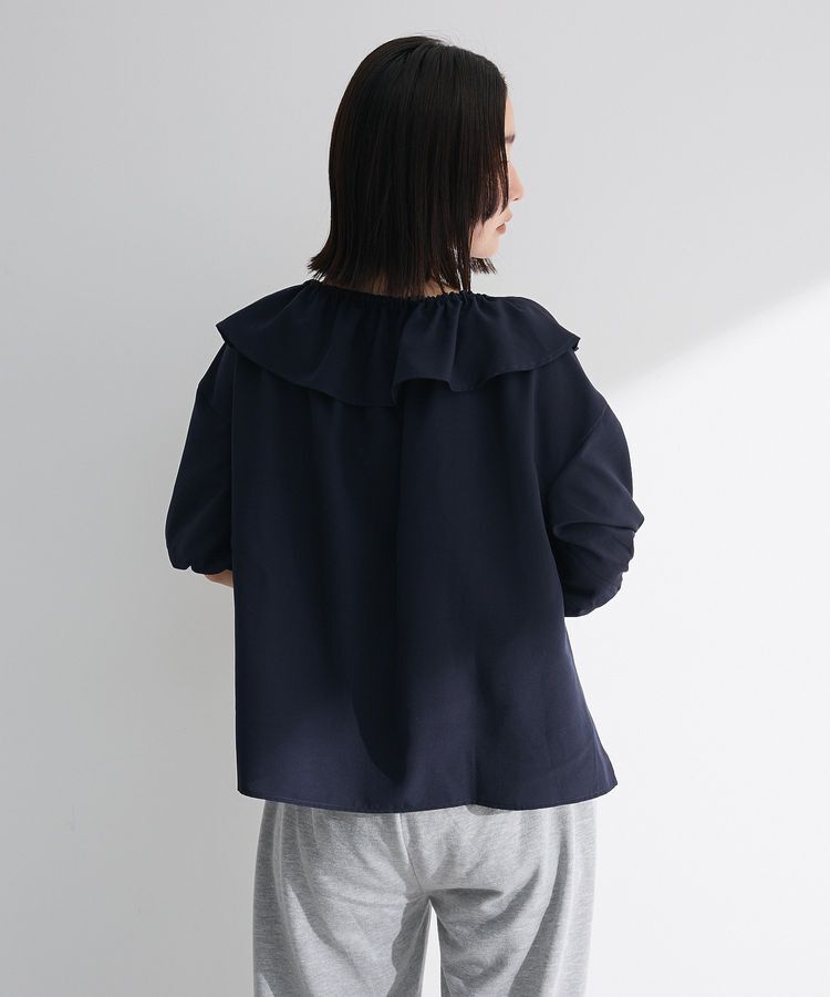 Green Parks「2way フリルショートスリーブブラウス」|シャツ・ブラウス|