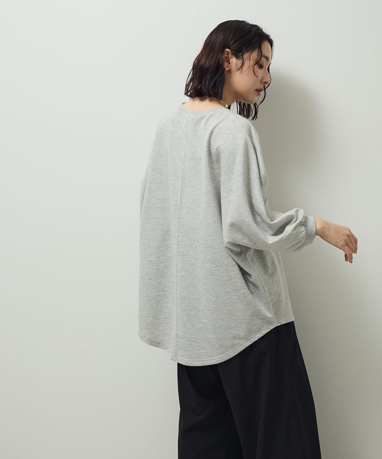 Green Parks「7分袖ミニ裏毛ドルマンロゴプルオーバー」|Tシャツ・カットソー|