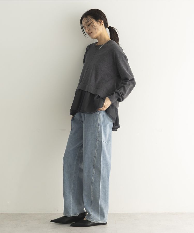 GARAGE OF GOOD CLOTHING「タックコクーンデニムパンツ」|デニム|