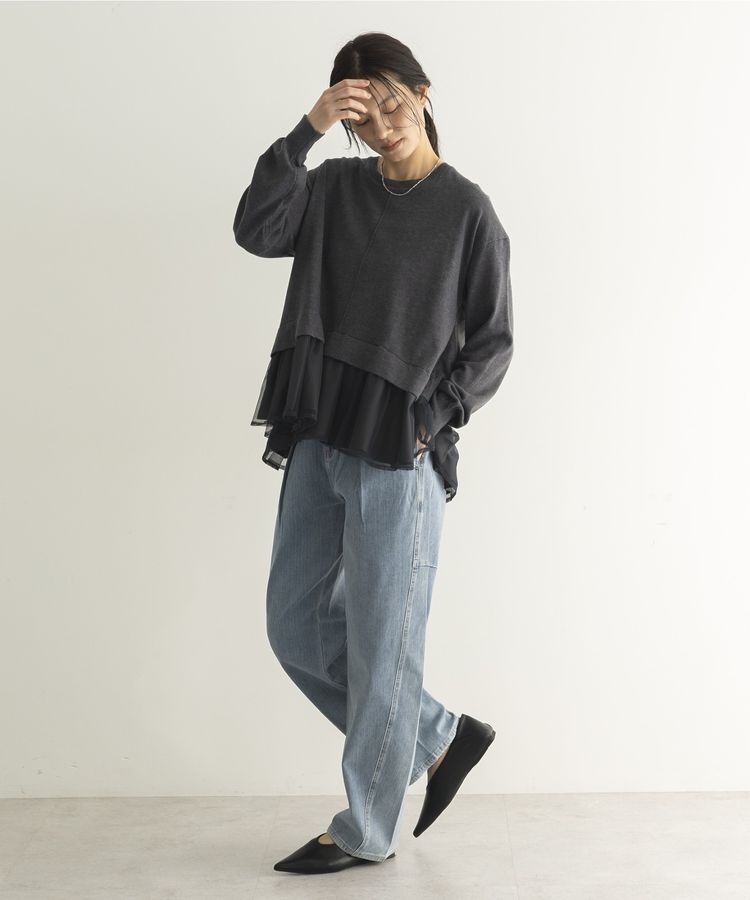 GARAGE OF GOOD CLOTHING「タックコクーンデニムパンツ」|デニム|