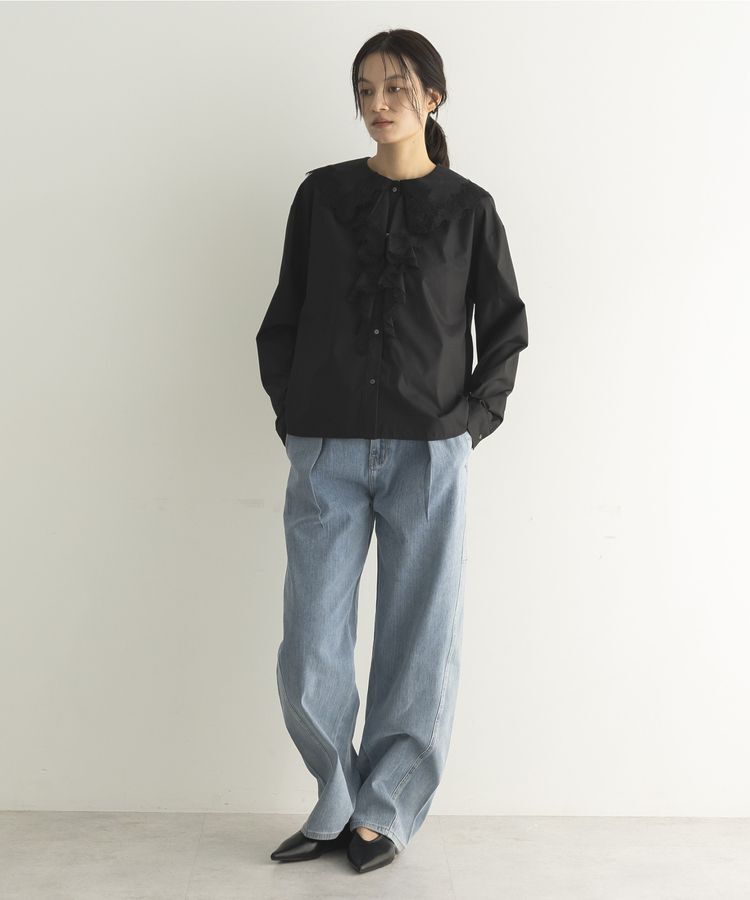 GARAGE OF GOOD CLOTHING「タックコクーンデニムパンツ」|デニム|