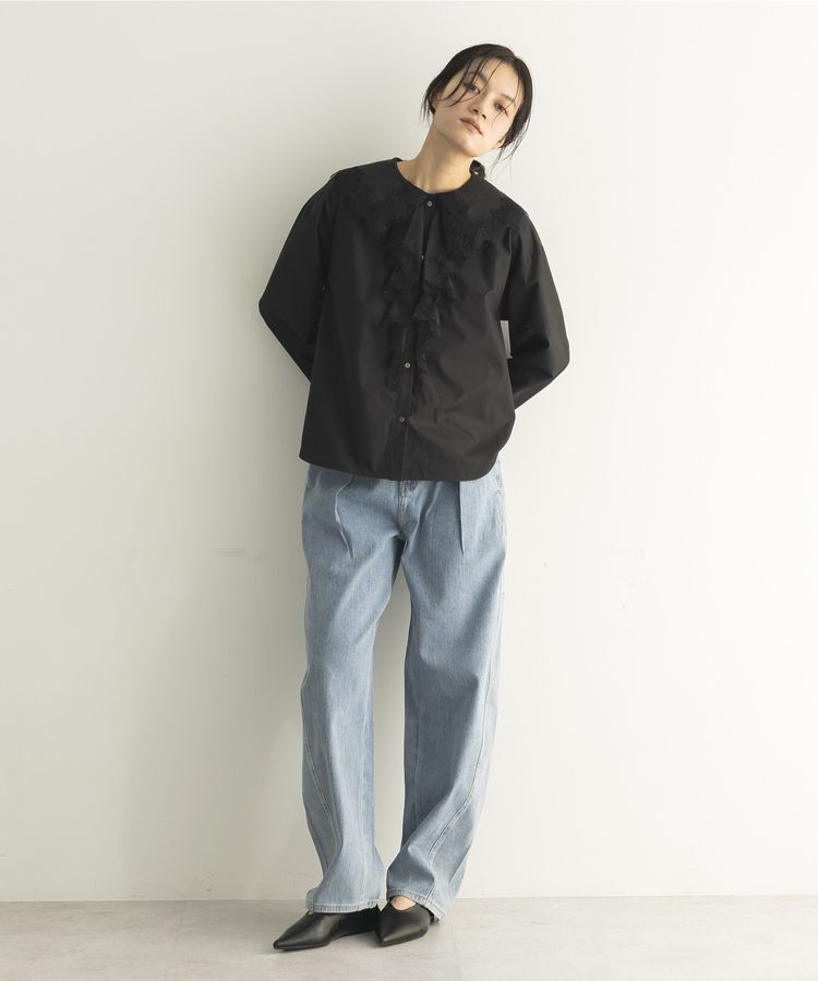 GARAGE OF GOOD CLOTHING「タックコクーンデニムパンツ」|デニム|